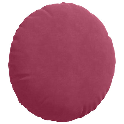 Cuscini per Seduta 2 pcs Rosso Vino Ø50 x 19 cm Velluto
