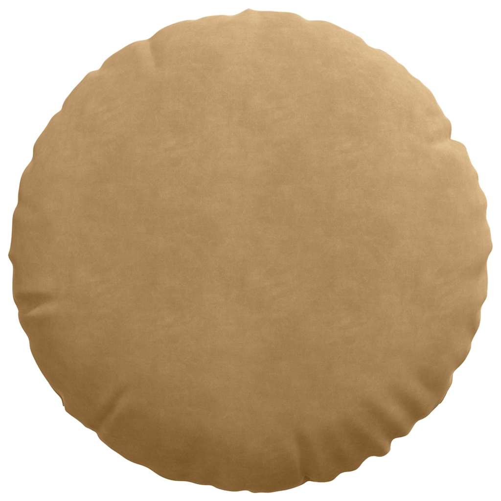 Cuscini per Seduta 2 pcs Marrone Ø50 x 19 cm Velluto | homemem39
