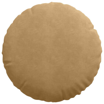 Cuscini per Seduta 2 pcs Marrone Ø50 x 19 cm Velluto