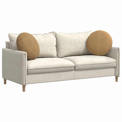 Cuscini per Seduta 2 pcs Marrone Ø50 x 19 cm Velluto | homemem39