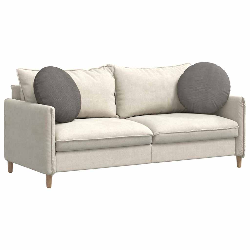 Cuscini per Seduta 2 pcs Grigio chiaro Ø50 x 19 cm | homemem39