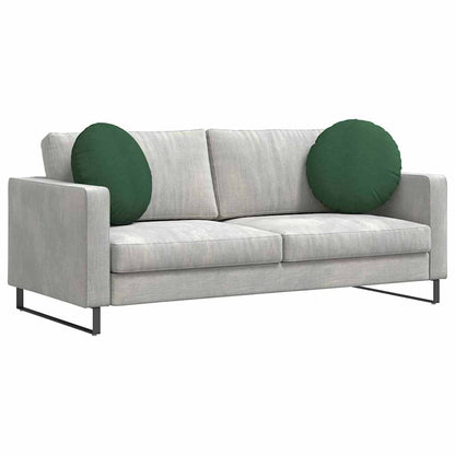 Cuscini per Seduta 2 pcs Verde Scuro Ø50 x 19 cm | homemem39