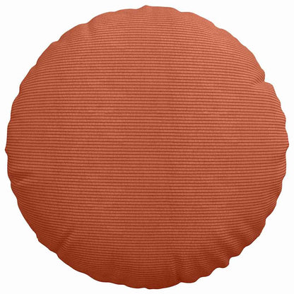 Cuscini per Seduta 2 pcs Rosso Arancio Ø50 x 19 cm