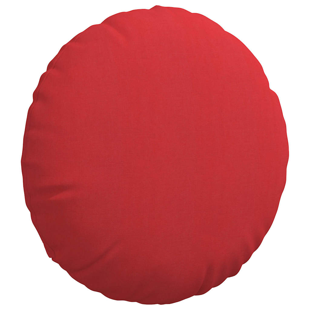Cuscini per Seduta 2 pcs Rosso Ø60 x 21 cm Tessuto | homemem39