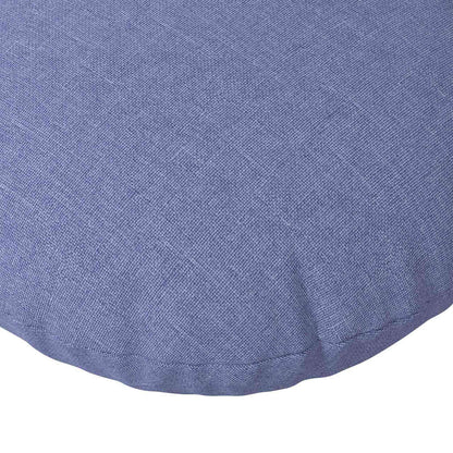 Cuscini per Seduta 2 pcs Blu jeans Ø60 x 21 cm Tessuto | homemem39