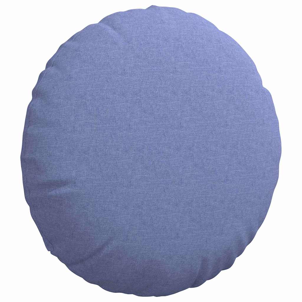 Cuscini per Seduta 2 pcs Blu jeans Ø60 x 21 cm Tessuto | homemem39
