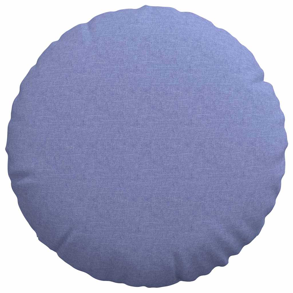 Cuscini per Seduta 2 pcs Blu jeans Ø60 x 21 cm Tessuto | homemem39
