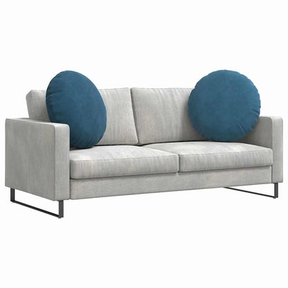 Cuscini per Seduta 2 pcs Blu Ø60 x 21 cm Velluto | homemem39