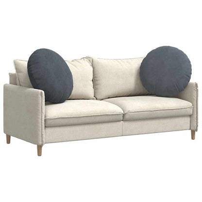 Cuscini per Seduta 2 pcs Grigio scuro Ø60 x 21 cm Velluto | homemem39