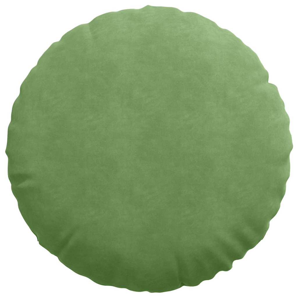 Cuscini per Seduta 2 pcs Verde chiaro Ø60 x 21 cm Velluto | homemem39