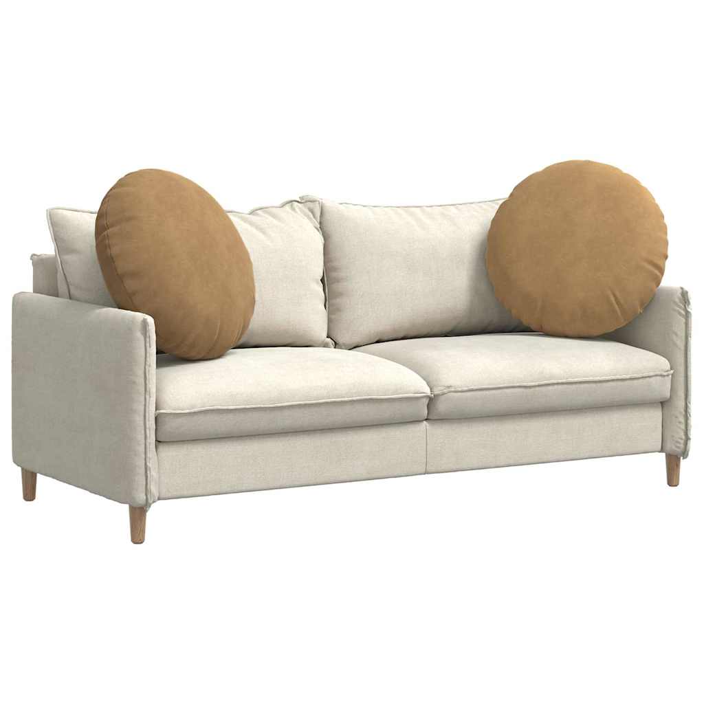 Cuscini per Seduta 2 pcs Marrone Ø60 x 21 cm Velluto | homemem39