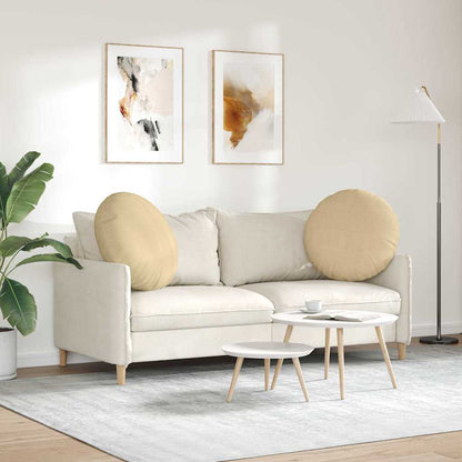Cuscini per Seduta 2 pcs Grigio Verde Ø60 x 21 cm | homemem39