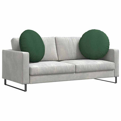 Cuscini per Seduta 2 pcs Verde Scuro Ø60 x 21 cm | homemem39