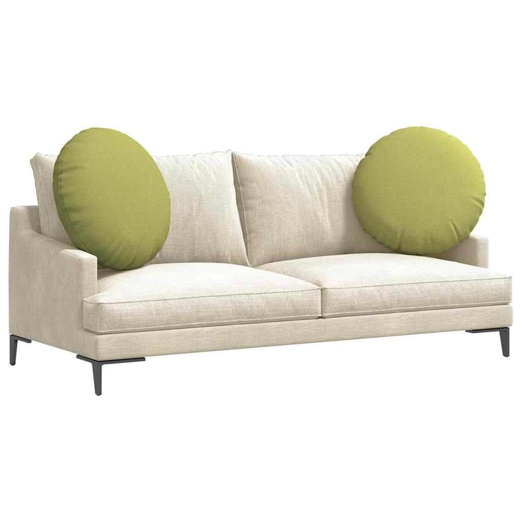Cuscini per Seduta 2 pcs Verde chiaro Ø80 x 29 cm Tessuto | homemem39