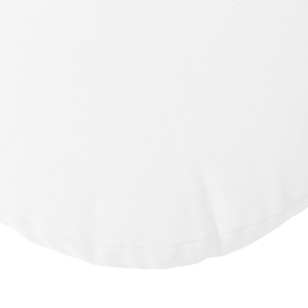 Cuscini per Seduta 2 pcs Bianco Ø80 x 29 cm Tessuto | homemem39