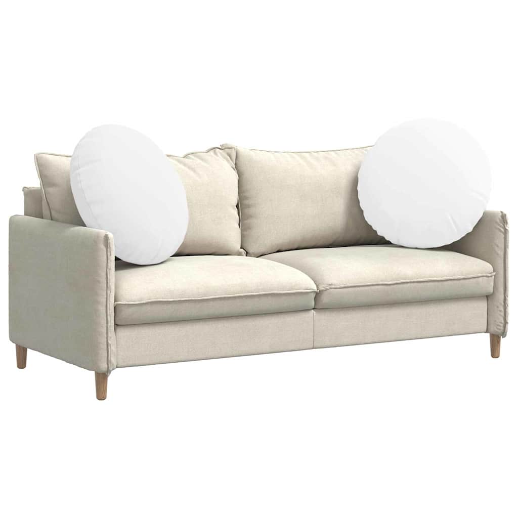 Cuscini per Seduta 2 pcs Bianco Ø80 x 29 cm Tessuto | homemem39