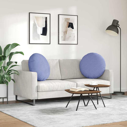 Cuscini per Seduta 2 pcs Blu jeans Ø80 x 29 cm Tessuto | homemem39