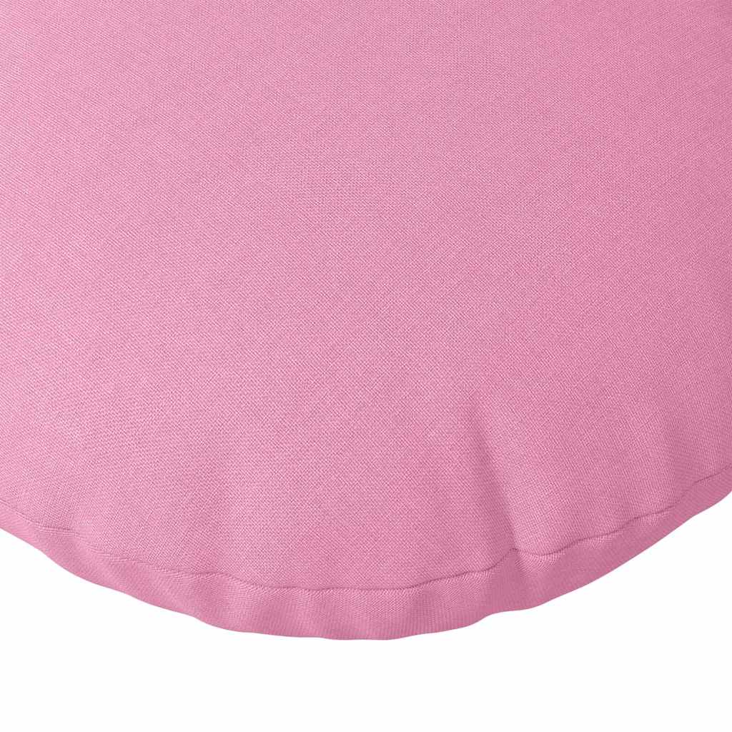 Cuscini per Seduta 2 pcs Rosa Ø80 x 29 cm Tessuto | homemem39