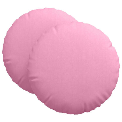 Cuscini per Seduta 2 pcs Rosa Ø80 x 29 cm Tessuto | homemem39