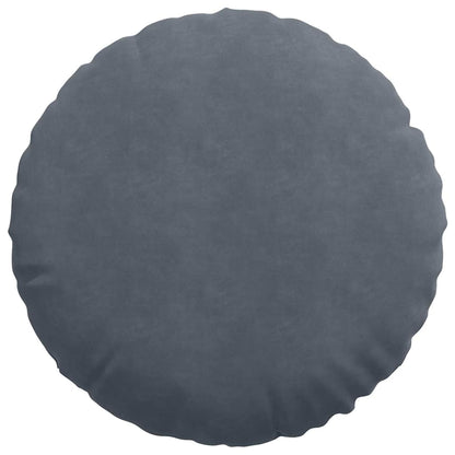 Cuscini per Seduta 2 pcs Grigio scuro Ø 40 x 13 cm Velluto