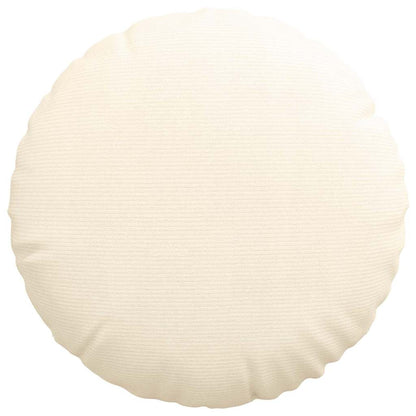 Cuscini per Seduta 2 pcs Crema Ø 80 cm Tessuto in Cords | homemem39