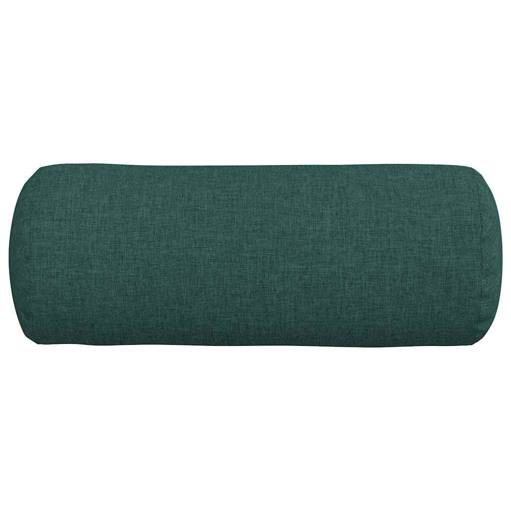 Cuscini a rullo 2 pcs Verde Scuro Ø 15 x 40 cm Tessuto
