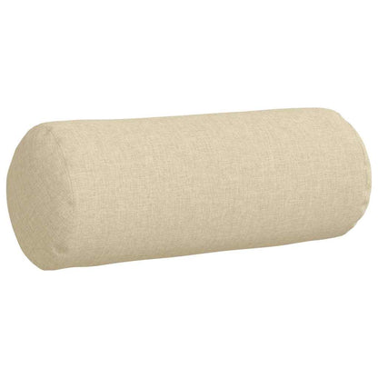Cuscini a rullo 2 pcs Crema Ø 15 x 40 cm Tessuto