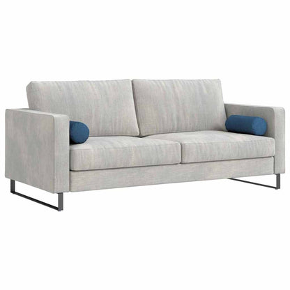 Cuscini a rullo 2 pcs Blu Ø 15 x 40 cm Tessuto