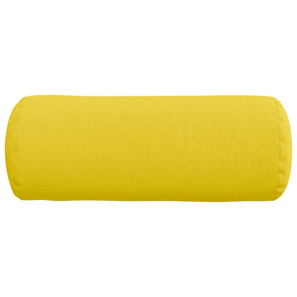 Cuscini a rullo 2 pcs Giallo Chiaro Ø 15 x 40 cm Tessuto | homemem39