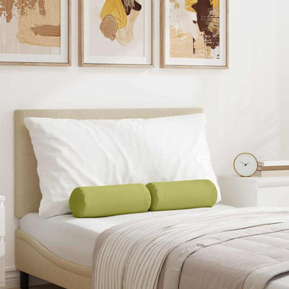 Cuscini a rullo 2 pcs Verde chiaro Ø 15 x 40 cm Tessuto