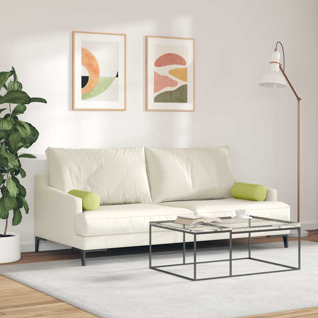 Cuscini a rullo 2 pcs Verde chiaro Ø 15 x 40 cm Tessuto | homemem39