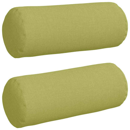 Cuscini a rullo 2 pcs Verde chiaro Ø 15 x 40 cm Tessuto