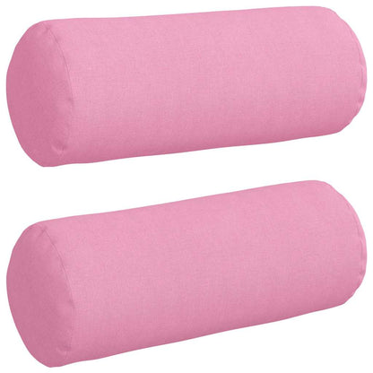 Cuscini a rullo 2 pcs Rosa Ø 15 x 40 cm Tessuto