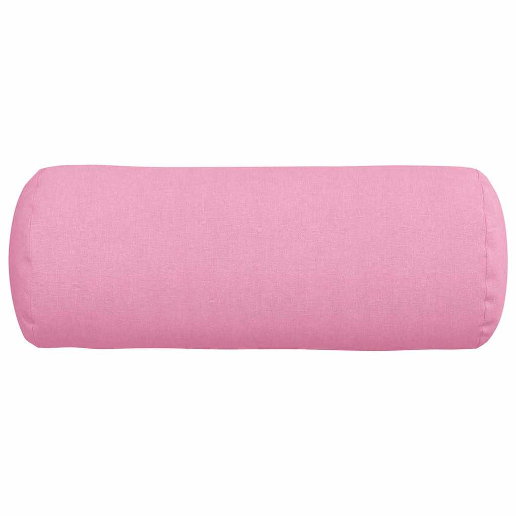 Cuscini a rullo 2 pcs Rosa Ø 15 x 40 cm Tessuto | homemem39