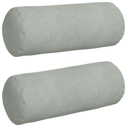 Cuscini a rullo 2 pcs Grigio chiaro Ø 15 x 40 cm