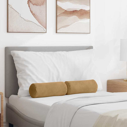 Cuscini a rullo 2 pcs Marrone Ø 15 x 40 cm Tessuto in Cords | homemem39