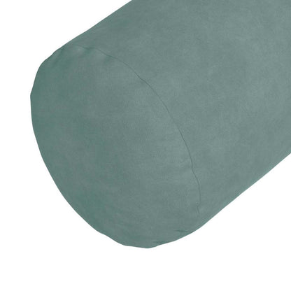 Cuscini a rullo 2 pcs Verde Mare Ø 15 x 40 cm Tessuto in Cords | homemem39