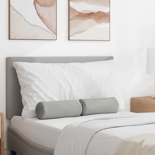 Cuscini a rullo 2 pcs Grigio chiaro Ø 15 x 40 cm | homemem39
