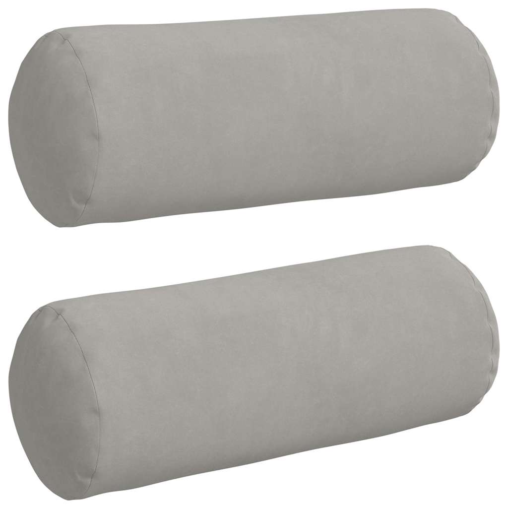 Cuscini a rullo 2 pcs Grigio chiaro Ø 15 x 40 cm | homemem39
