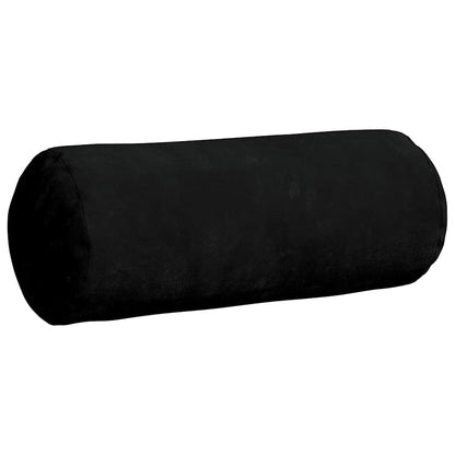 Cuscini a rullo 2 pcs Nero Ø 15 x 40 cm Tessuto in Microfibra