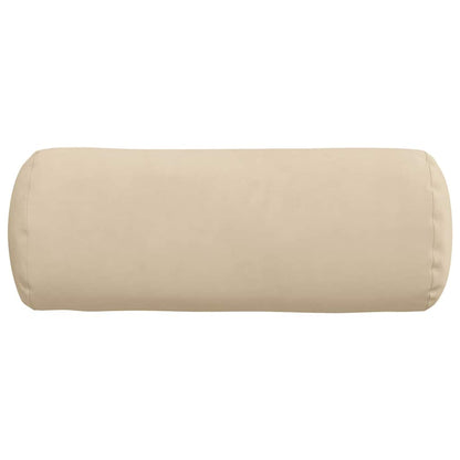 Cuscini a rullo 2 pcs Crema Ø 15 x 40 cm Tessuto in Microfibra