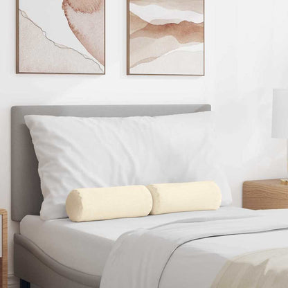 Cuscini a rullo 2 pcs Crema Ø 15 x 40 cm Tessuto in Cords