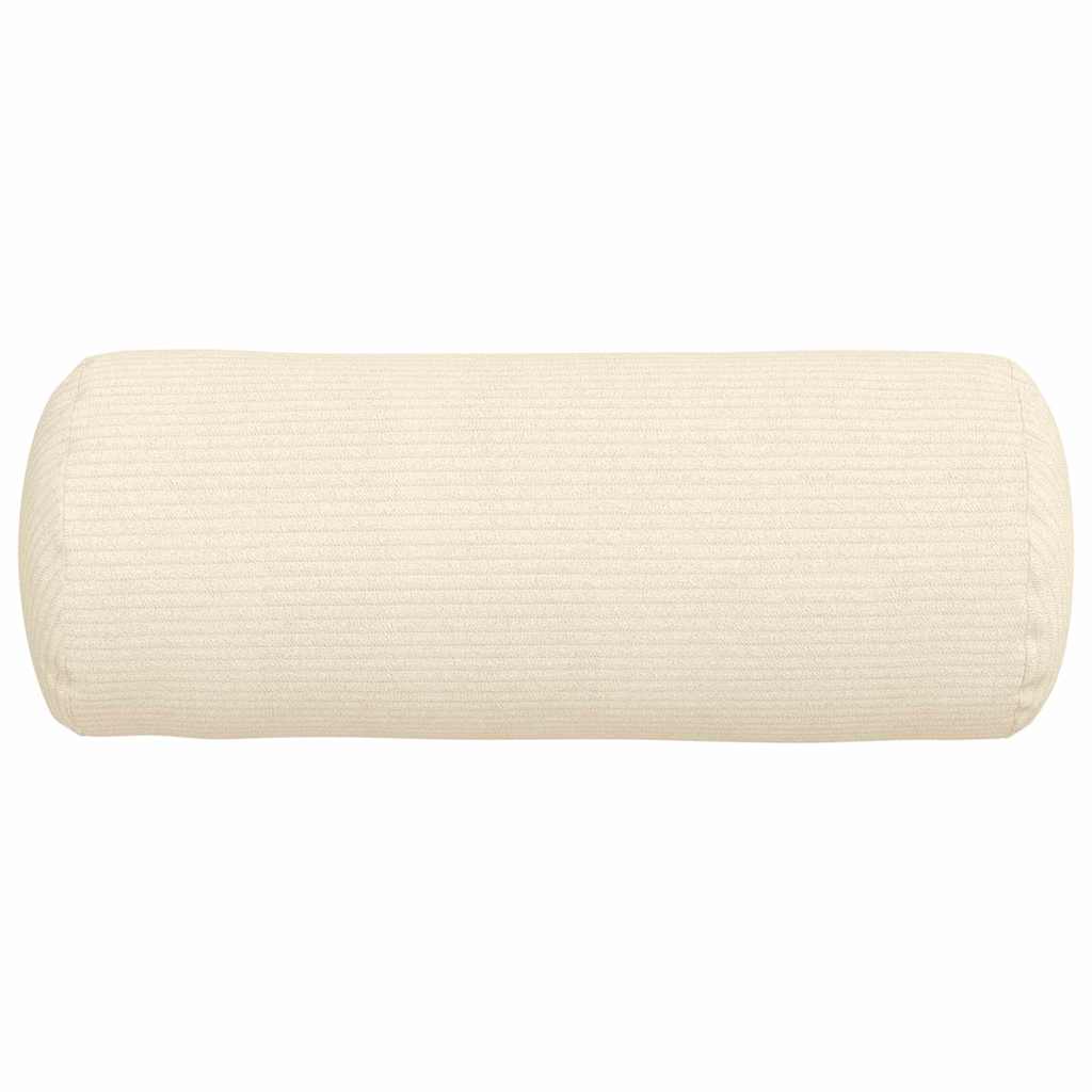 Cuscini a rullo 2 pcs Crema Ø 15 x 40 cm Tessuto in Cords | homemem39