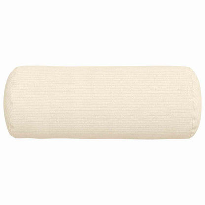 Cuscini a rullo 2 pcs Crema Ø 15 x 40 cm Tessuto in Cords