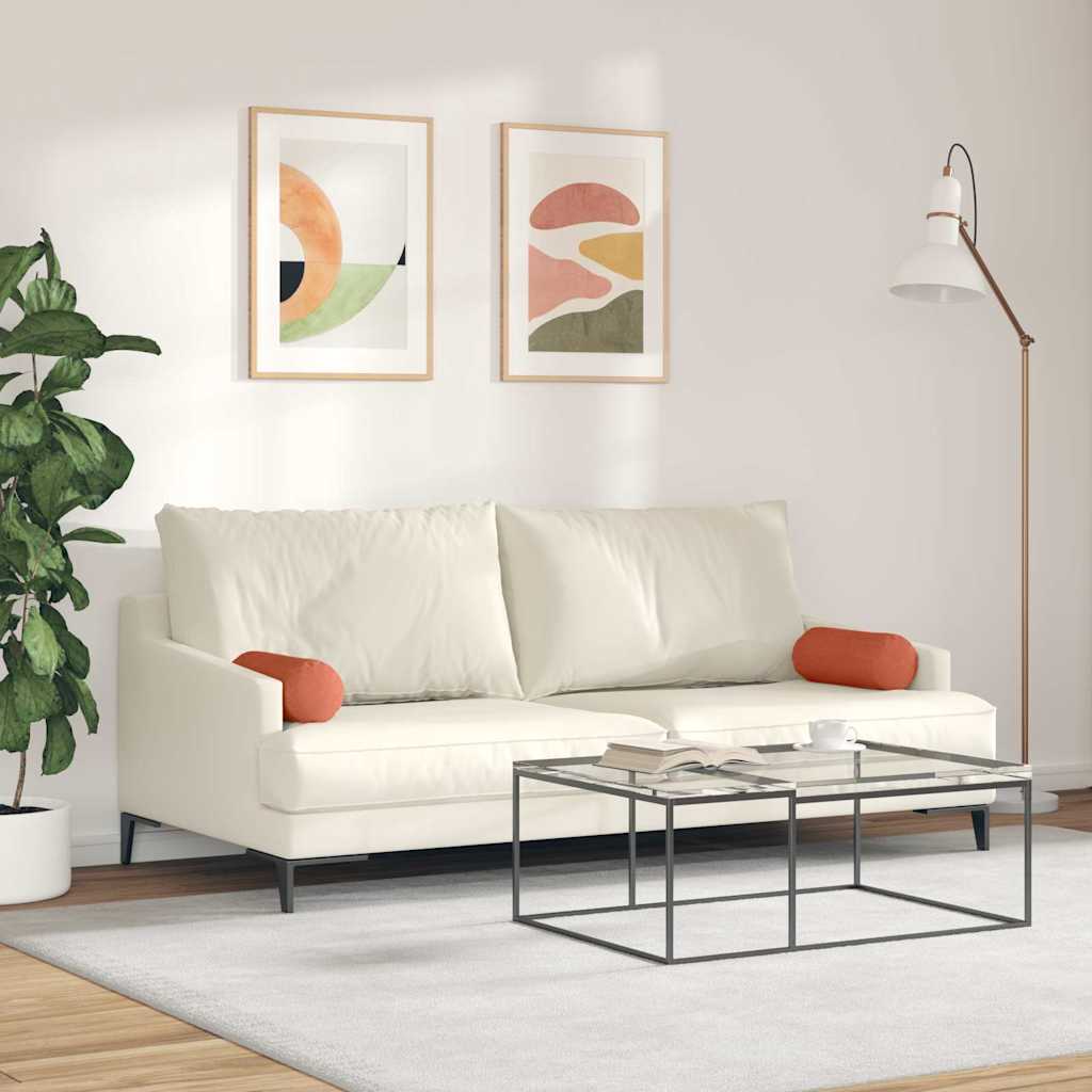 Cuscini a rullo 2 pcs Rosso Arancio Ø 15 x 40 cm | homemem39