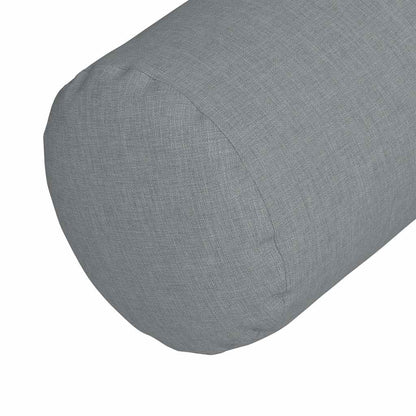 Cuscini a rullo 2 pcs Grigio chiaro Ø 25 x 70 cm Tessuto | homemem39