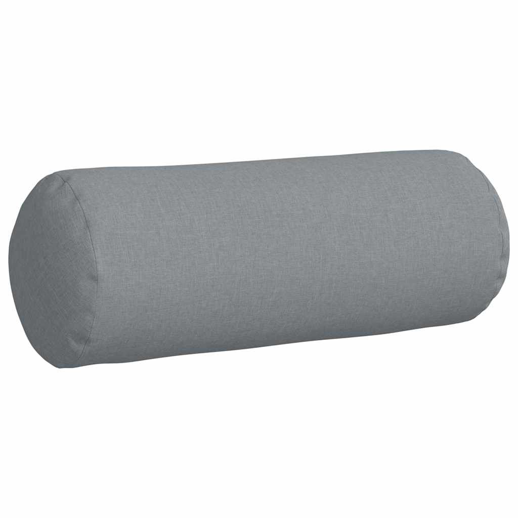 Cuscini a rullo 2 pcs Grigio chiaro Ø 25 x 70 cm Tessuto | homemem39