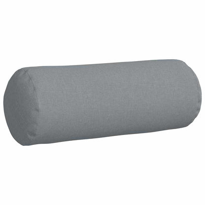 Cuscini a rullo 2 pcs Grigio chiaro Ø 25 x 70 cm Tessuto