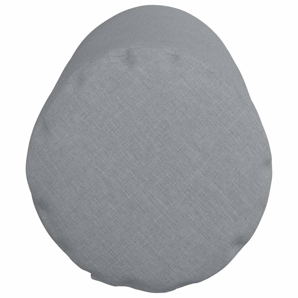 Cuscini a rullo 2 pcs Grigio chiaro Ø 25 x 70 cm Tessuto