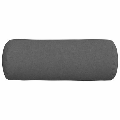 Cuscini a rullo 2 pcs Grigio scuro Ø 25 x 70 cm Tessuto | homemem39